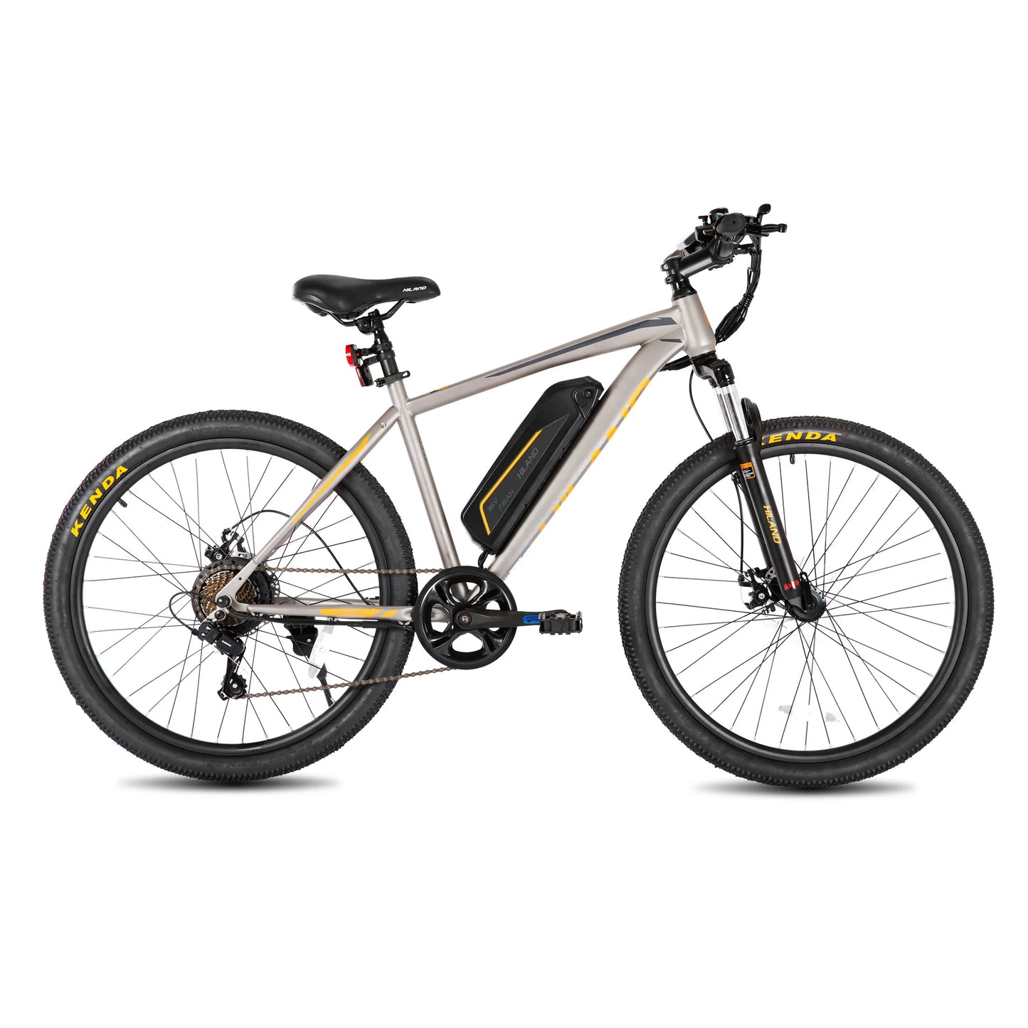 Electric bicycle with Kenda tires on a white background