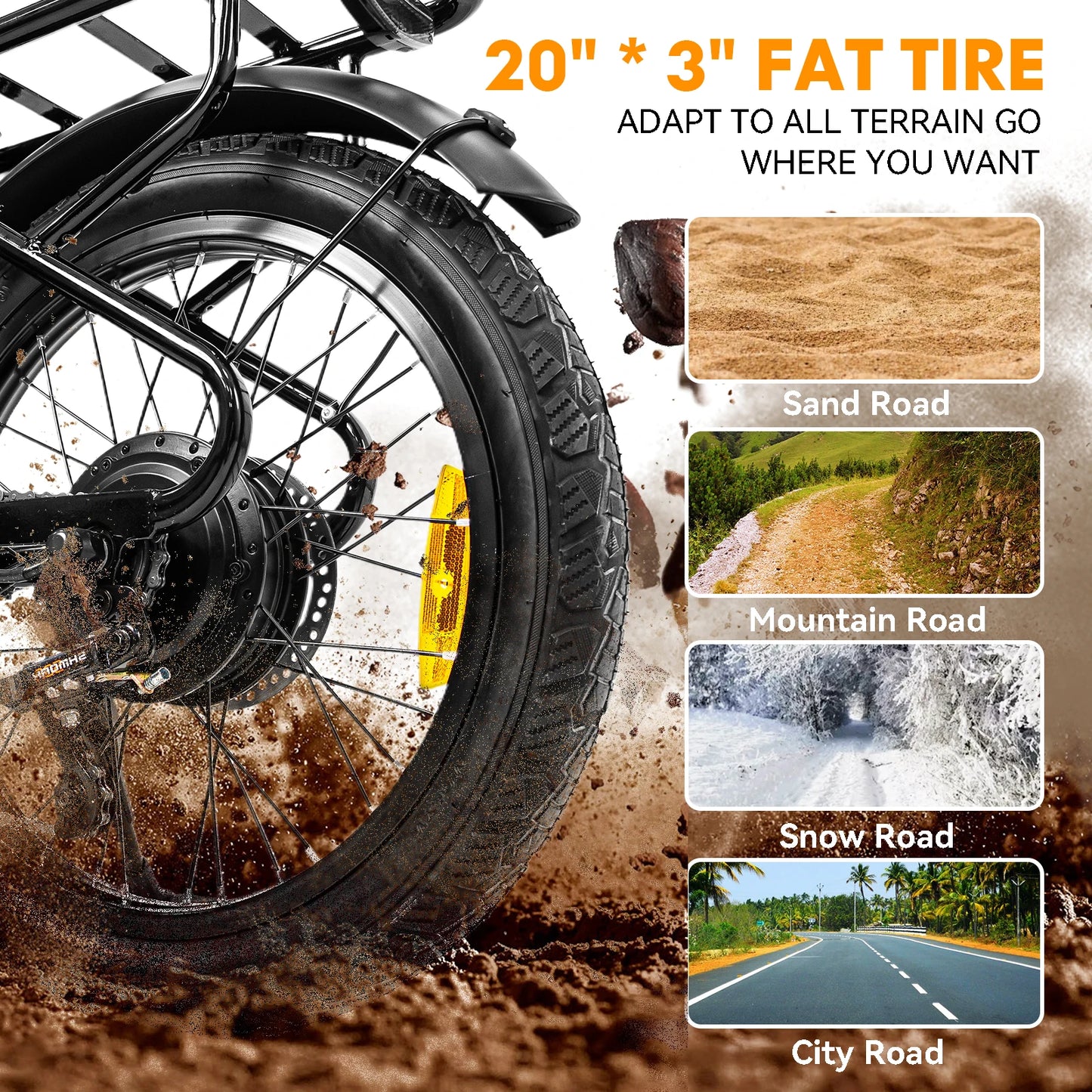 HEZZO - Grocery Ebike - 750W Motor Adjustable Electric Bike