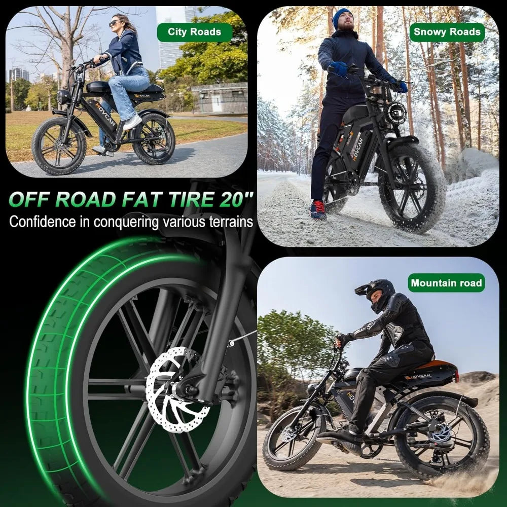HOVCAN - 32MPH 28MPH Electric Bike
