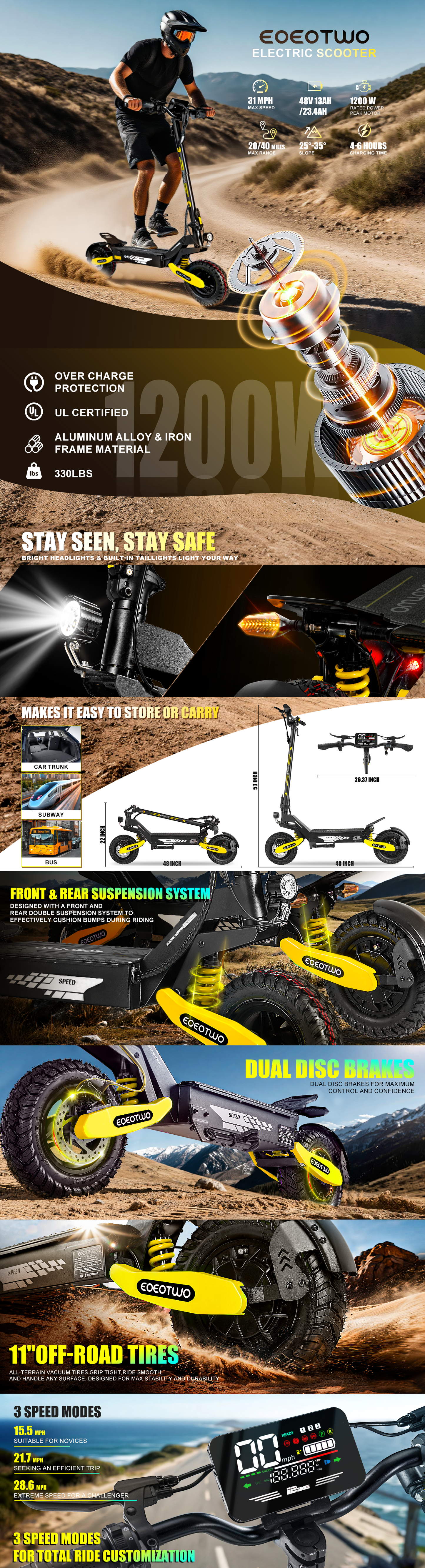 NEW! - GT06 - Off Road Electric Scooter