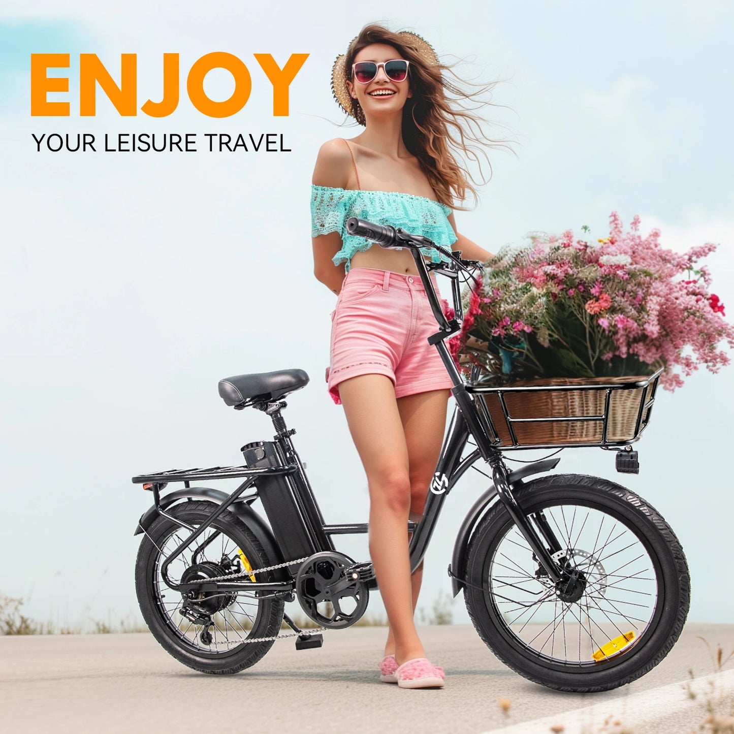 HEZZO - Grocery Ebike - 750W Motor Adjustable Electric Bike